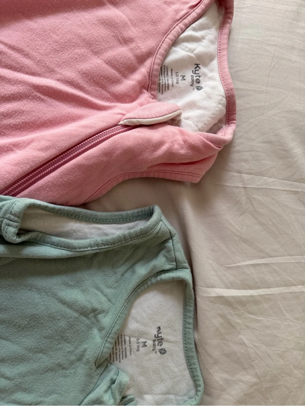 Kyte BABY Sleeveless Sleep Sacks in Pink, Mint, Blush